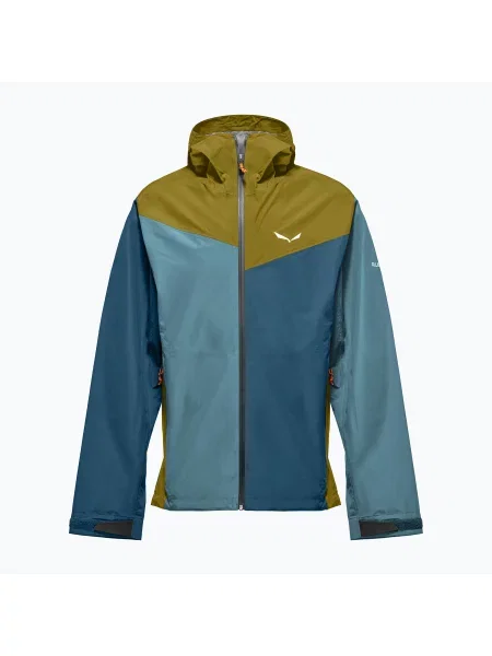 Geacă de ploaie pentru bărbați Salewa Puez Aqua 4 PTX olive oil/multi