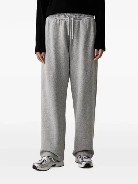Pantaloni The North Face cu broderie alergare cu cordon gri