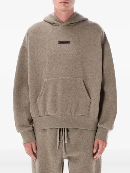 Majica s kapuljačom Fear Of God Essentials od flisa smeđa