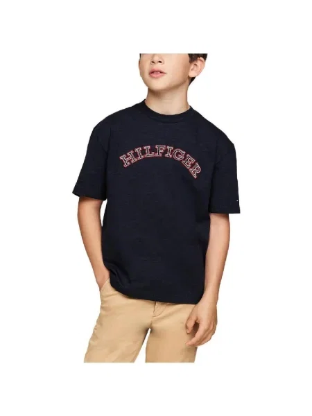 Gyerek póló Tommy Hilfiger kék