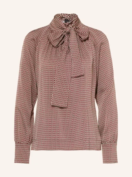 Reiss Halenka S Vázačkou Eden tmavě červená khaki béžová