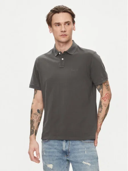 Pepe Jeans Tricou polo New Oliver Gd gri