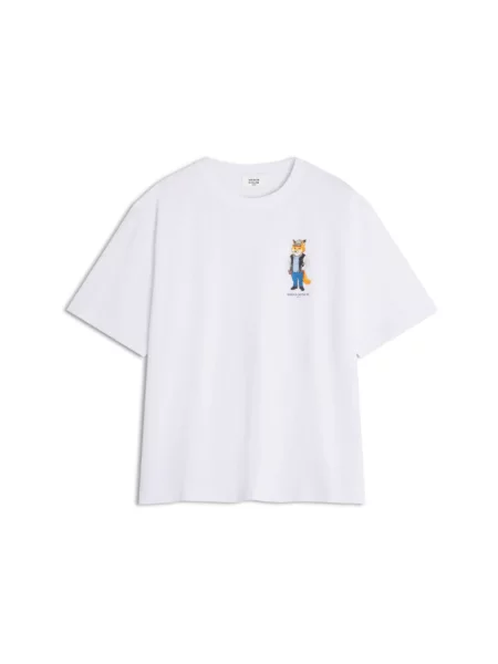 Koszulka Maison Kitsune z logo biała