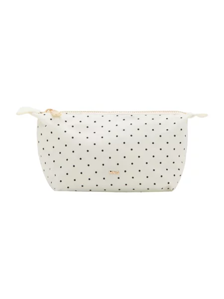 MANGO Geantă de cosmetice DOTTY negru / murdar alb