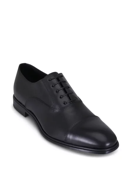 Oxford Ferragamo din piele negru