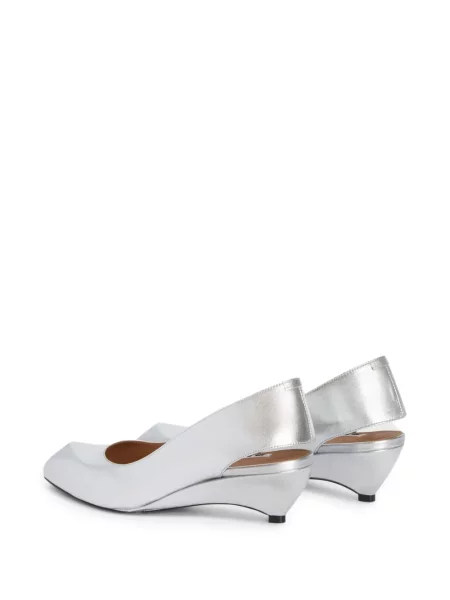 Laminat pantofi cu toc Jil Sander din piele slingback