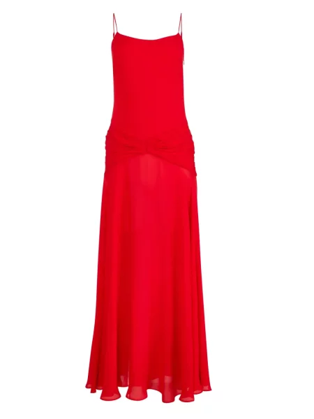 Rochie maxi Fleur Du Mal de costum roșu