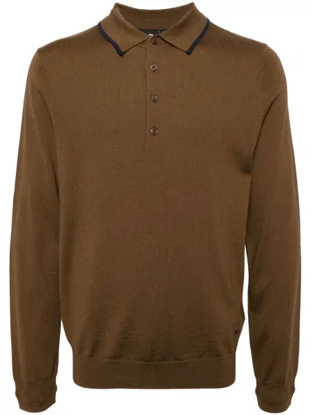 Polo Ps Paul Smith de lână maro