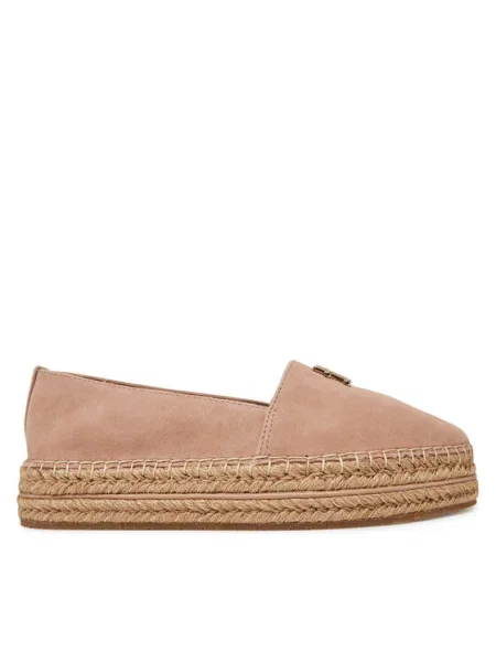 Tommy Hilfiger Espadrile Suede Platform Espadrille bej