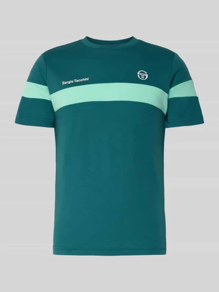 T-shirt w kroju regular fit z nadrukiem logo model Leone' Sergio Tacchini