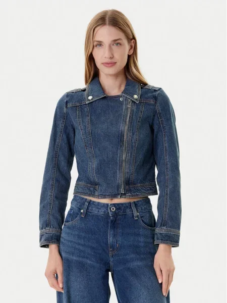 Morgan Kurtka jeansowa Granatowy