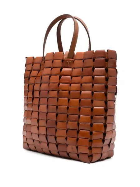 Geantă shopper Dragon Diffusion din piele maro