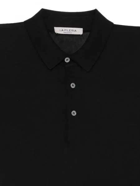 Με κολάρο polo Fileria μαύρο