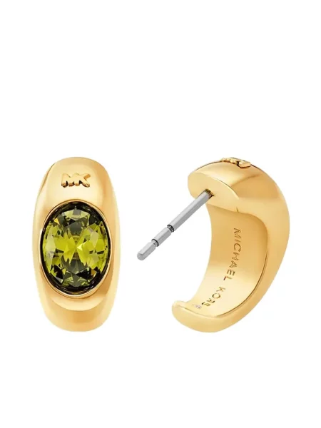 Cercei Michael Kors de cristal auriu