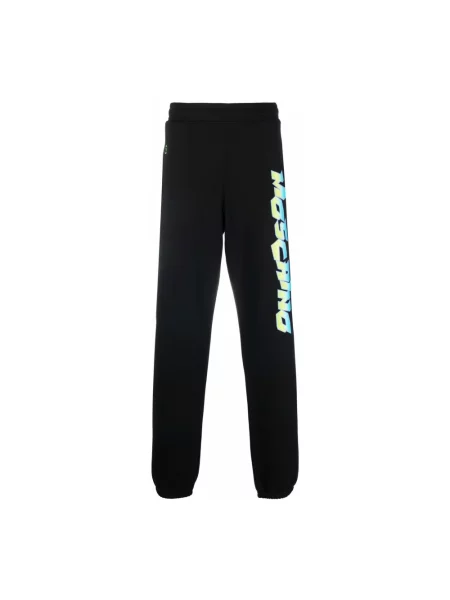 Spodnie Moschino do biegania z logo czarne