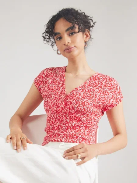 ABOUT YOU Tricou Isabella roșu alb