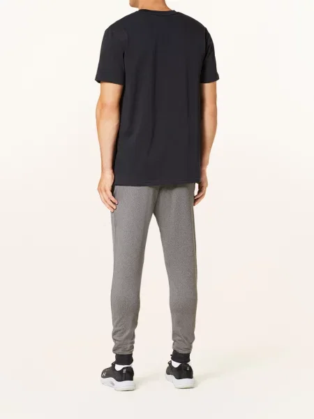 Tričko Under Armour Logo Emb Heavyweight Ss Black/ White bílé