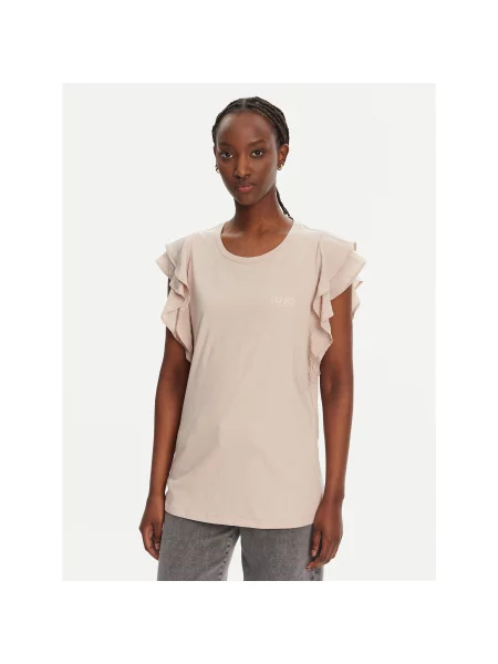 Liu Jo Sport Majica Regular Fit bež