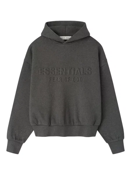 Hanorac cu glugă Fear Of God Essentials clasic gri