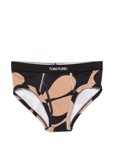 Absztrakt mintás alsó Tom Ford nyomtatás fekete