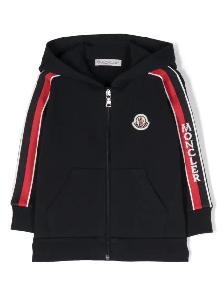 Bluza z kapturem dziecięca Moncler Enfant niebieska