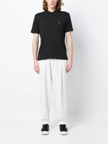 Siuvinėta polo marškinėliai Rag & Bone juoda