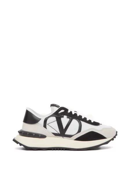 Sneakerși Valentino Garavani din piele de căprioară alb