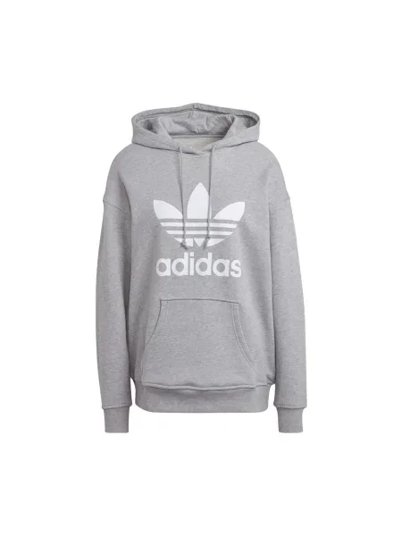 Hanorac cu glugă Adidas gri