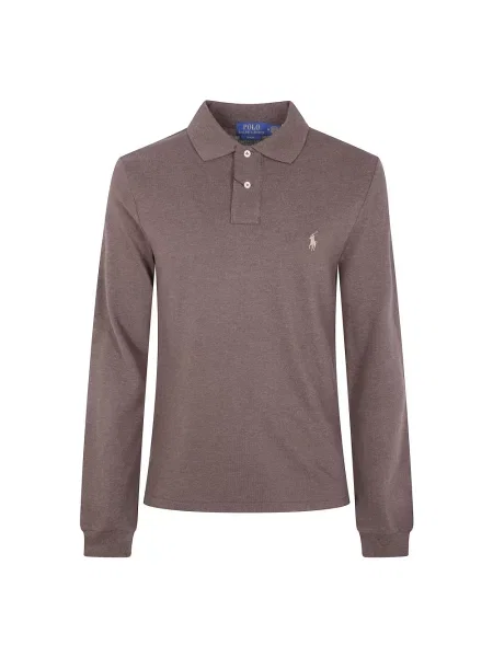 Koszulka polo Polo Ralph Lauren brązowa