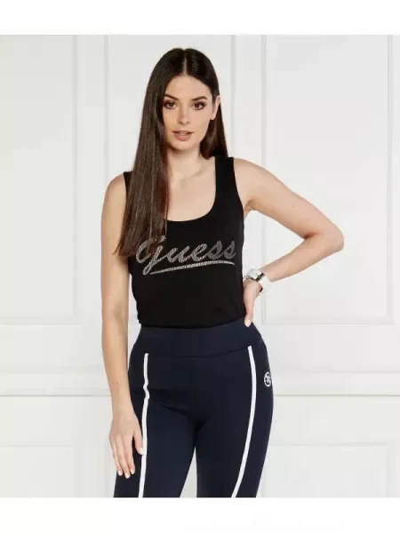 Ujjatlan felső Guess fekete