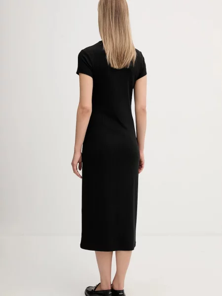 Šaty Tommy Hilfiger maxi černá