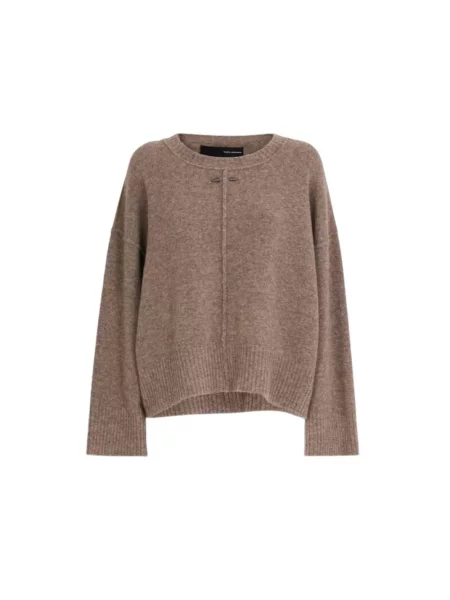 Sweter Isabel Benenato wełniany brązowy