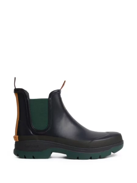 Botine chelsea Barbour clasici cu autograf albastru