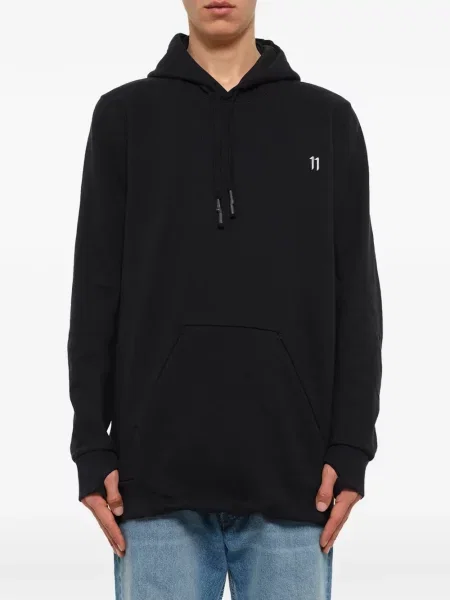 Hanorac cu glugă 11 By Boris Bidjan Saberi cu imagine cu cordon negru