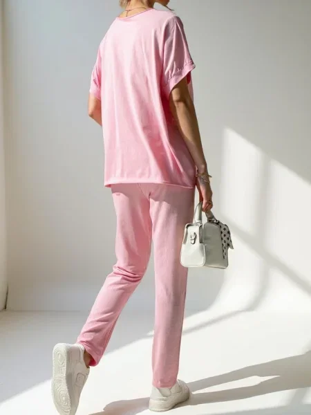 Pantaloni Resti scurte roz