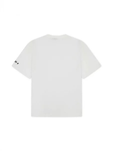 Tricou Core Comedian pământiu / gri deschis / negru alb