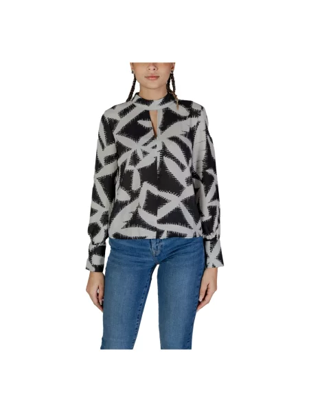 Wielobarwność bluzka Jacqueline De Yong czarna