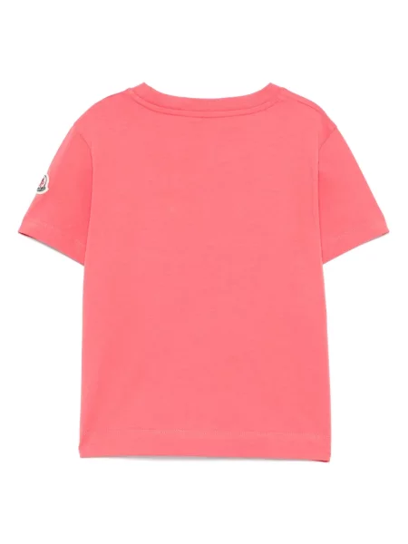 Koszulka dziecięca Moncler Enfant różowa