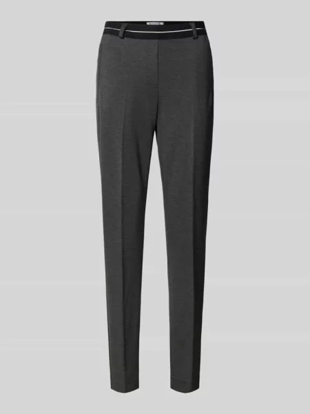 Spodnie materiałowe o kroju slim fit z zakładkami w pasie model ‘Lillyth’ Raphaela By Brax