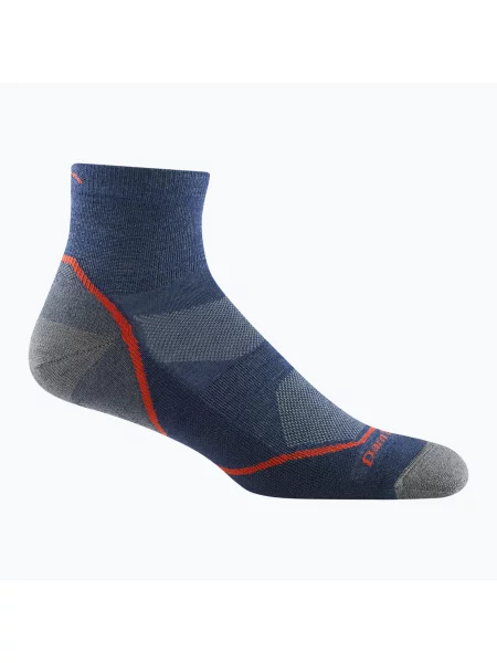 Férfi zokni Darn Tough Light Hiker zokni párna farmer. Méret: XL kék