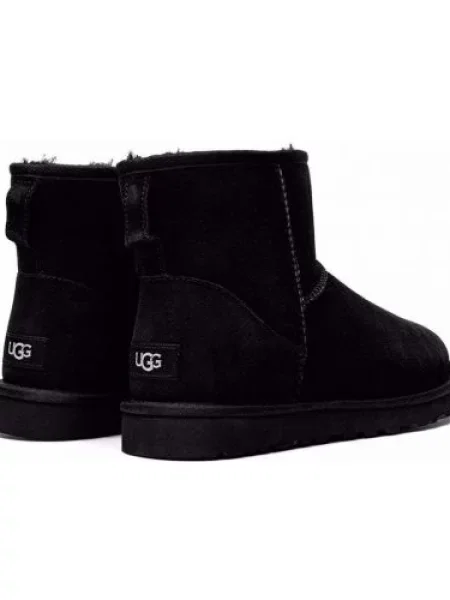 Semišové klasické mini kotníkové boty Ugg černé