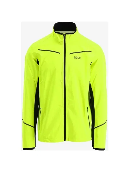 Kurtka Gore Wear R3 Częściowa GORE-TEX INFINIUM™ Fluorowo-żółta S czarna