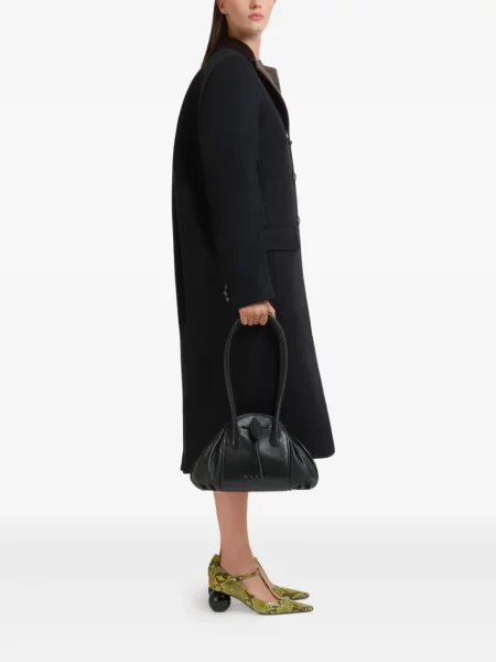 Geantă shopper Marni din piele negru
