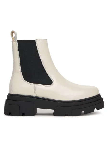 Usnjene chelsea gležnjarji Tommy Hilfiger bež