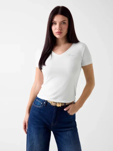 GUESS Tricou New alb