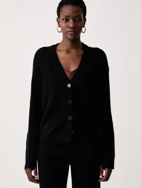 Zadig&Voltaire ζακέτα γυναικεία κασμίρι MIRKAZ μαύρο