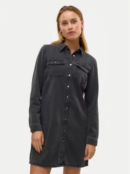 Vero Moda Джинсова сукня Jennie чорний