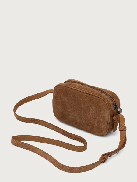 Bőr utazótáska Weekend Max Mara barna
