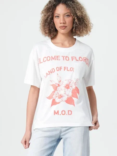 M.O.D MIRACLE OF DENIM Tricou alb