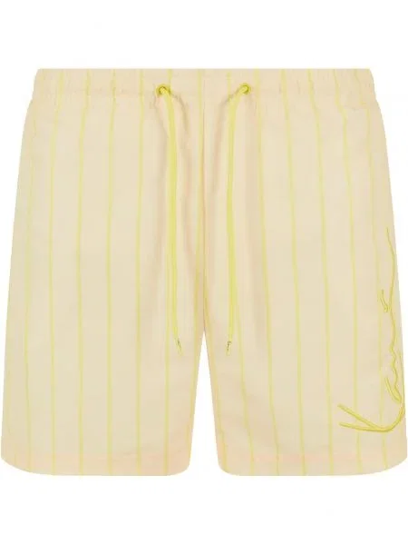 Karl Kani Kratke kopalne hlače / svetlo rumena